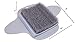 SHOWER FOOT SCRUBBER BATH BRUSH + FEET MASSAGE CLEAN SCRUB WASH EXFOLIATING WITH FLOOR SUCTION + STIMULATE REJUVENATE REFLEXOLOGY SILK WHITE GRAY BY GoJT