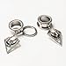 KUBOOZ Popular Dangle Pendant Jewelry Opal Stainless Steel Screw Ear Plugs Tunnels Gauges 2g to 3/4