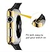 Apple Watch Case Black Full Cover PC Frame Skins with Protective Screen for Apple Watch 38mm iWatch