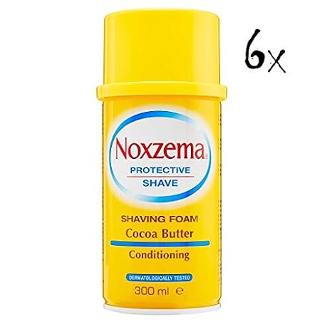 6x Noxzema Shaving Foam Cream with Cocoa Butter 300ml: Amazon.co.uk ...