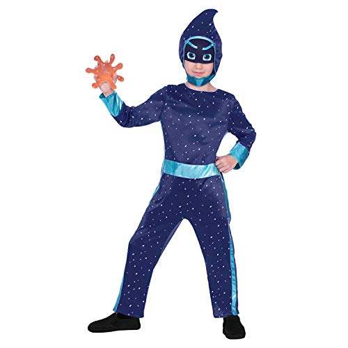 amscan (PKT) (Fix 3/3) (9904234) Child Boys PJ Masks Night Ninja Costume (3-4yr)