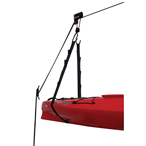 Extreme Max 3004.0204 Kayak/Canoe/Bike/Ladder Hoist & Lift for Storage in Shop or Garage - 120 lb. Capacity,Black - Image 6