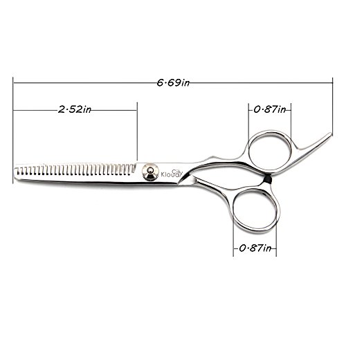 KLOUD CityÂ® Professional Hair Cutting Scissors Shears (Teeth Thinning Scissors)