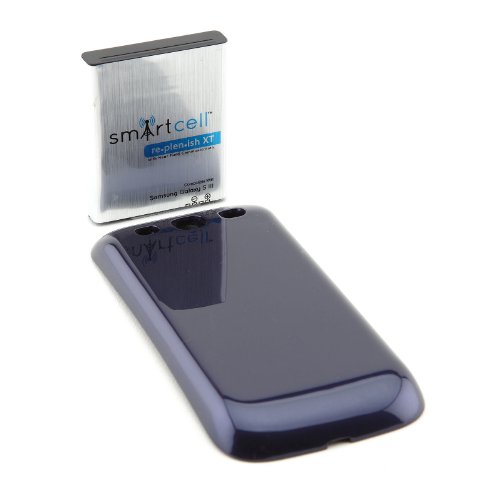 Smart Cell NFC Enabled 4200mAh extended battery for Samsung Galaxy S3 i9300; i747; T999; L710 + Blue cover
