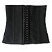 Passion-Beauty Women's Latex Underbust Corset Waist Trainer Cincher for Weight Loss (XS/Bust:30-32 inch Waist:20-22 inch, Black)