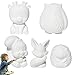 WATINC 5 Pcs DIY Forest Animals Squishy, Woodland Creatures Theme Jumbo Creamy Kawaii Soft Squishy Hand Toys for Kids for Education Toys