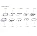Andyle Bohemian Vintage Punk Ethnic Silver Rings for Women Joint Knuckle Ring Set 10pcs