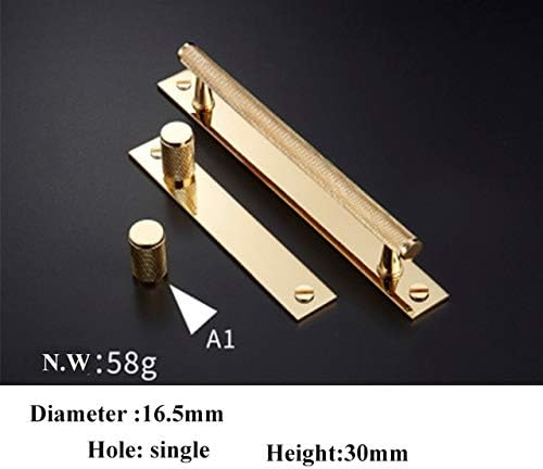 Gold Knurled Textured Modern Kitchen Cabinet Knobs And Handles