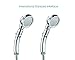Musurjoy Shower,High Pressure Handheld Shower Head with ON/Off Pause Switch 3-Settings Water Saving Showerhead, Chrome Finish Bathroom Shower Accessorie (sliver)