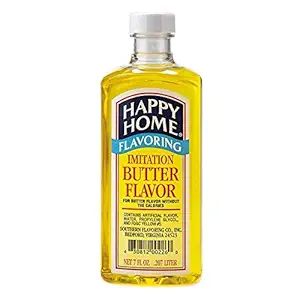 Happy Home Imitation Butter Flavoring, Non-Alcoholic, Certified Kosher, 8 oz.