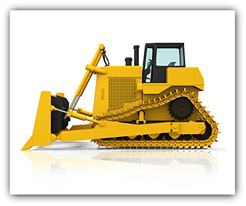 image for Designs by Maria Inc. Construction Trucks Wall Art [UNFRAMED] 8x10, Bo