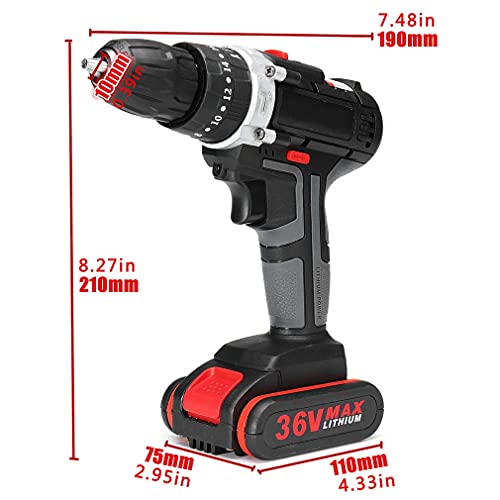 3-in-1 Akku Schlagbohrschrauber Professional 21V System Akkuschrauber Bohrmaschine Schlagbohrmaschine Hammer Elektrische… – Bild 8