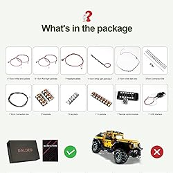DALDED LED Light Kit for Lego Jeep Wrangler