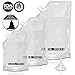 (3) Black & White Label Premium Plastic Flasks - Liquor Rum Runner Flask Cruise Kit Sneak Alcohol Drink Wine Pouch Set Reusable Concealable Flasks for Booze & Cocktails 1x32oz+1x16oz+1x8oz + Funnel