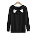 Girls Hoodie, Misaky Womens Cat Ear Blouse Sweatshirt Hooded Pullover Tops (S, Black)