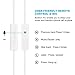 urophylla Earbuds, Earphones 4 Feet in-Ear Headphones with Microphone Heavy Bass Noise Cancelling Earphones Compatible with iPhone/iPod/iPad/Samsung/Android and More Audio Devices - White