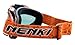 NENKI Dirt Bike Goggles - Adult Motocross MX MTB Goggles with Anti Fog, UV Protection, Orange Lens for Men & Women