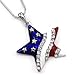 Soulbreezecollection 4th of July Independence Day American USA US Flag Star Necklace Pendant Charm …