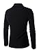 DAVID.ANN Men's Long Sleeve Draped Open Front Shawl Collar Longline Cardigan,Black,Medium
