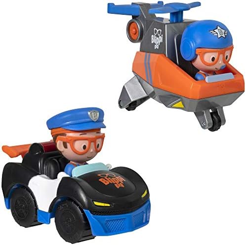 Police Car Song Blippi Toy Excavator Freewheeling Vehicle With