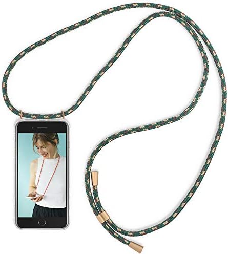 RebelCords Smartphone Necklace for iPhone 7 PLUS / 8 PLUS with Transparent Protective Case Adjustable Length Lanyard - Stylish and Super Practical - Compatible with Apple iPhone 7 PLUS / 8 PLUS