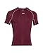 Under Armour Men's UA HeatGear Armour Short Sleeve Compression Shirt XL Maroon