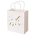 Ling's moment Set of 12 White Gold I Do Crew Bridesmaid Gift Bags for Wedding Bridal Party Bachelorette Party Gift Bags
