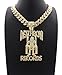 BLINGFACTORY Hip Hop Death Row Record Pendant & 12mm 18