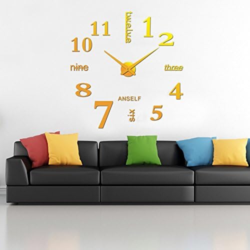 Skango(TM) Actionclub Home Decor Wall Clocks Supplies DIY Acrylic+EVA Clocks 3D Decoration Style