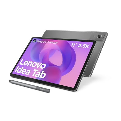 Lenovo Idea Tab Tablet, 11" 2.5K 16:10 LCD Display, MediaTek Dimensity 6300, 8GB RAM, 128GB Speicher, Android 15, Luna Grey, inkl. Tab Pen