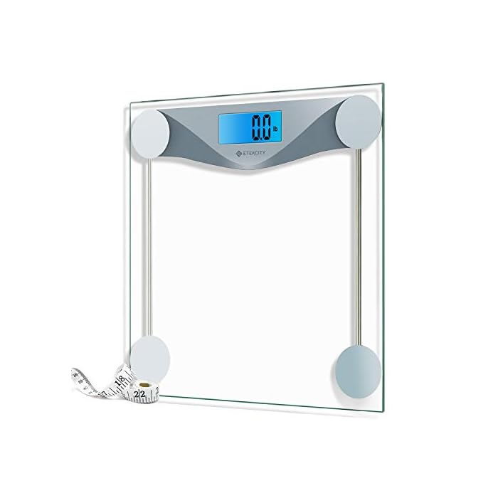 Etekcity Bathroom Scale for Body Weight, Digital Weighing Machine for People, Accurate & Large LCD Backlight Display…