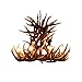 6+3 Head 9+3 Head 9+6 Head 9+9 Head Candle Antler Chandelier American Retro Resin Deer Horn Lamps Home Decoration Lighting E12 UL Listed (9+6Heads)