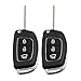uxcell 2 Pcs 3 Buttons Flip Folding Uncut Key Remote Fob Case Replacement for Hyundai