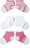 Sock Ons Clever Little Things That Keep Baby Socks On! 3 Pack Girls 0 - 6 Months