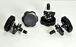 HDsmallPARTS-LocEzy&reg; Black 1996-2013 for Harley-Davidson Saddlebag Mounting Hardware Knobs/ Security Theft Deterrent/Locks/Fastening