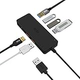 USB 3.0 HUB 6-Port, ICZI 4 Port USB 3.0 Hub with 2 BC 1.2 USB Quick Charging Port for Microsoft Surface 3, Surface Pro 3, Surface Pro 4 and more other USB Laptops - Black