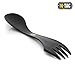 M-Tac Set of 2 Camping Spork Spoon Fork Serrated Knife Combo All in One Plastic Military Travel Blackthumb 4