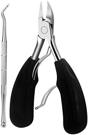 Toenail Clippers,Stainless Steel Ingrown Toenail Trimmers For Thick Toenails with Non-Slip Rubber Handle,Good Nail Clippers Tool for Seniors