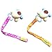 Xbes Adjustable Baby Bottle Clip Infant Toys Strap Belt Holders for Stroller (Pack of 6) Random Color