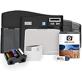 Fargo DTC4250e Dual-Side ID Card Printer &amp; Supplies Package with Card Imaging Software 52100