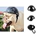 IAMUQ Dog Helmet, Cool Black Pet Hat Funny Dog Helmet Sun Rain Protection Small Medium Costumes Accessories - MMedium Costumes Accessories - M