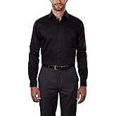 Van Heusen Mens Dress Shirts Regular Fit Lux Sateen Stretch Solid