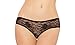 Seven Til Midnight Women's Lace Ruffle Back Open Crotch Boyshort, Black, Large