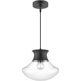 Alora Mood Marcel - 1 Light Pendant-8.88 Inches Tall and 10.25 Inches Wide-Matte Black Finish -Traditional Installation