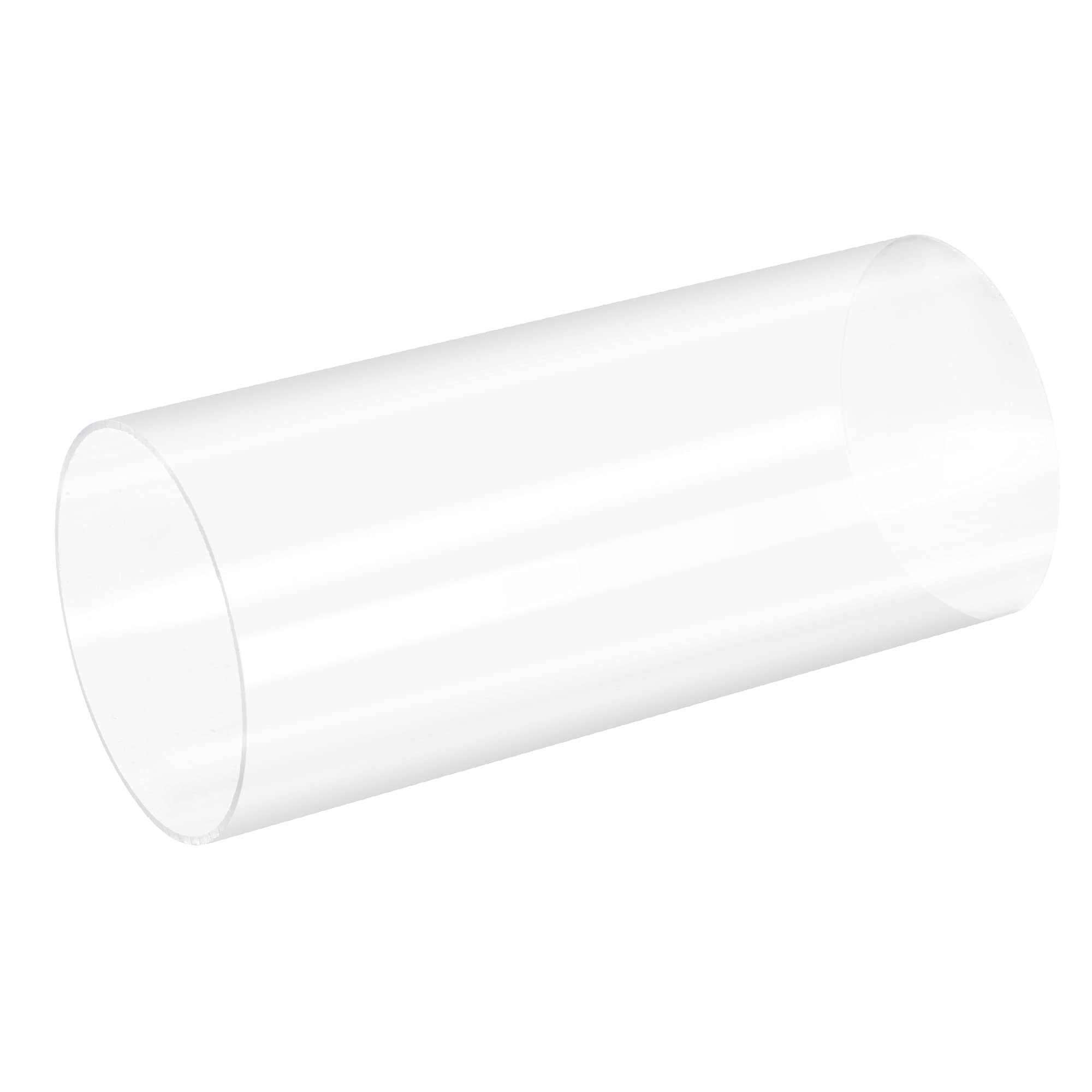 sourcing map Acrylic Pipe Rigid Round Tube Clear 86mm ID 90mm OD 200mm for Lamps and Lanterns,Water Cooling System