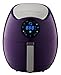 GoWISE USA GW22643 4th Generation 1400W Electric Air Fryer with Touch Screen Technology, Button Guard & Detachable Basket, 3.7 quart, Plum