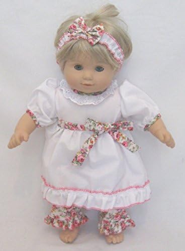 Unique Doll Clothing Fits 15-16" American Girl Bitty Baby Big Bow Dress Set
