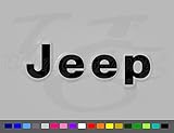 Jeep Wrangler YJ CJ Vinyl Fender Side Decals 1 Pair