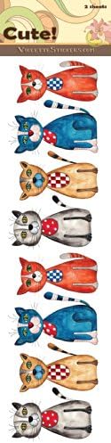 Cute Country Cat Stickers