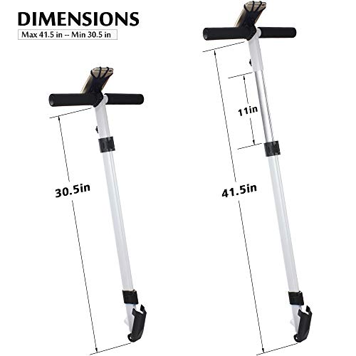 Dual Purpose Segway Handlebar for miniPRO miniLITE Ninebot S Scooter with Phone Mount, Handle Bracket with Knee Control, Self Balance Hoverboard Handle Bar Handle Bracket